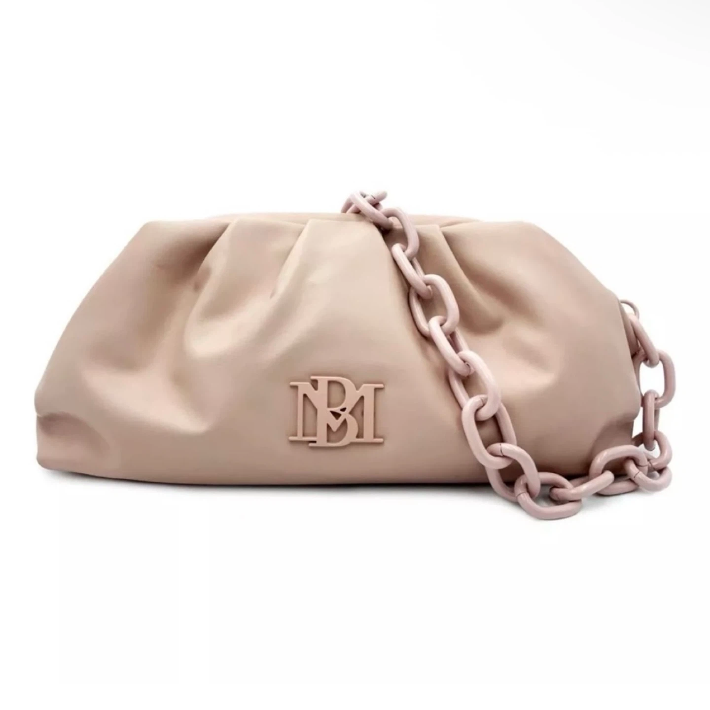 BADGLEY MISCHKA MSRP $129 Blush Pink Wrapped Frame Clutch