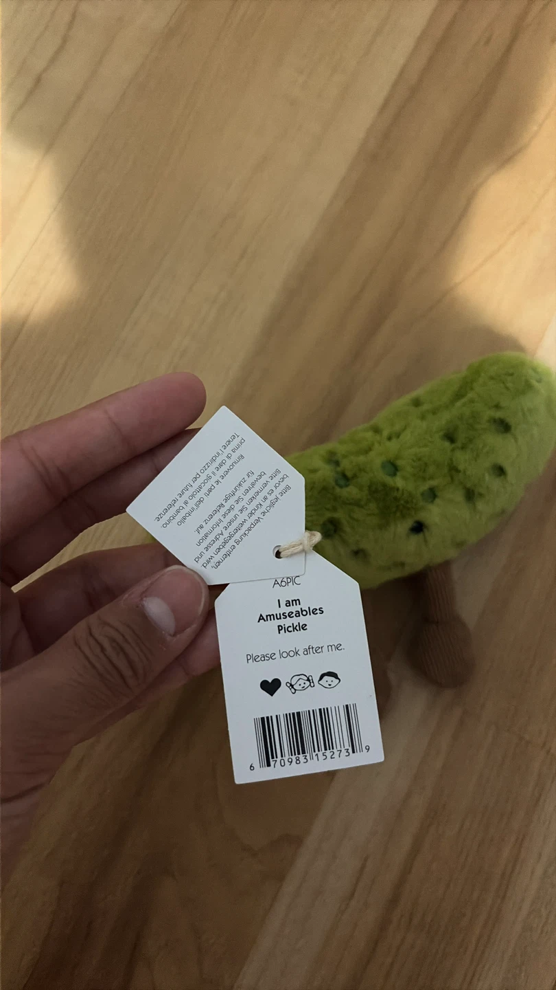 Jellycat Amuseables Pickle Bag Charm - photo 5
