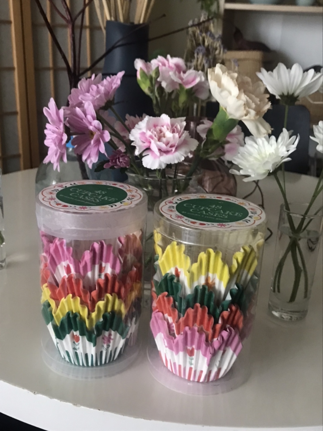 Pretty Floral Cupcake/Muffin Cases - 96 pcs