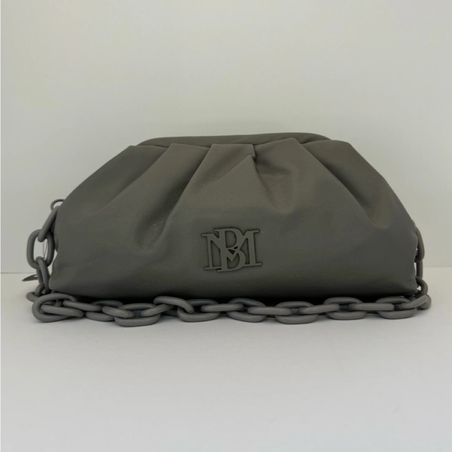 BADGLEY MISCHKA MSRP $129 Grey Frame Clutch