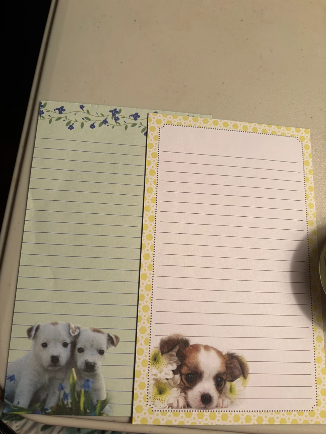 2 Cute Puppy Notepads