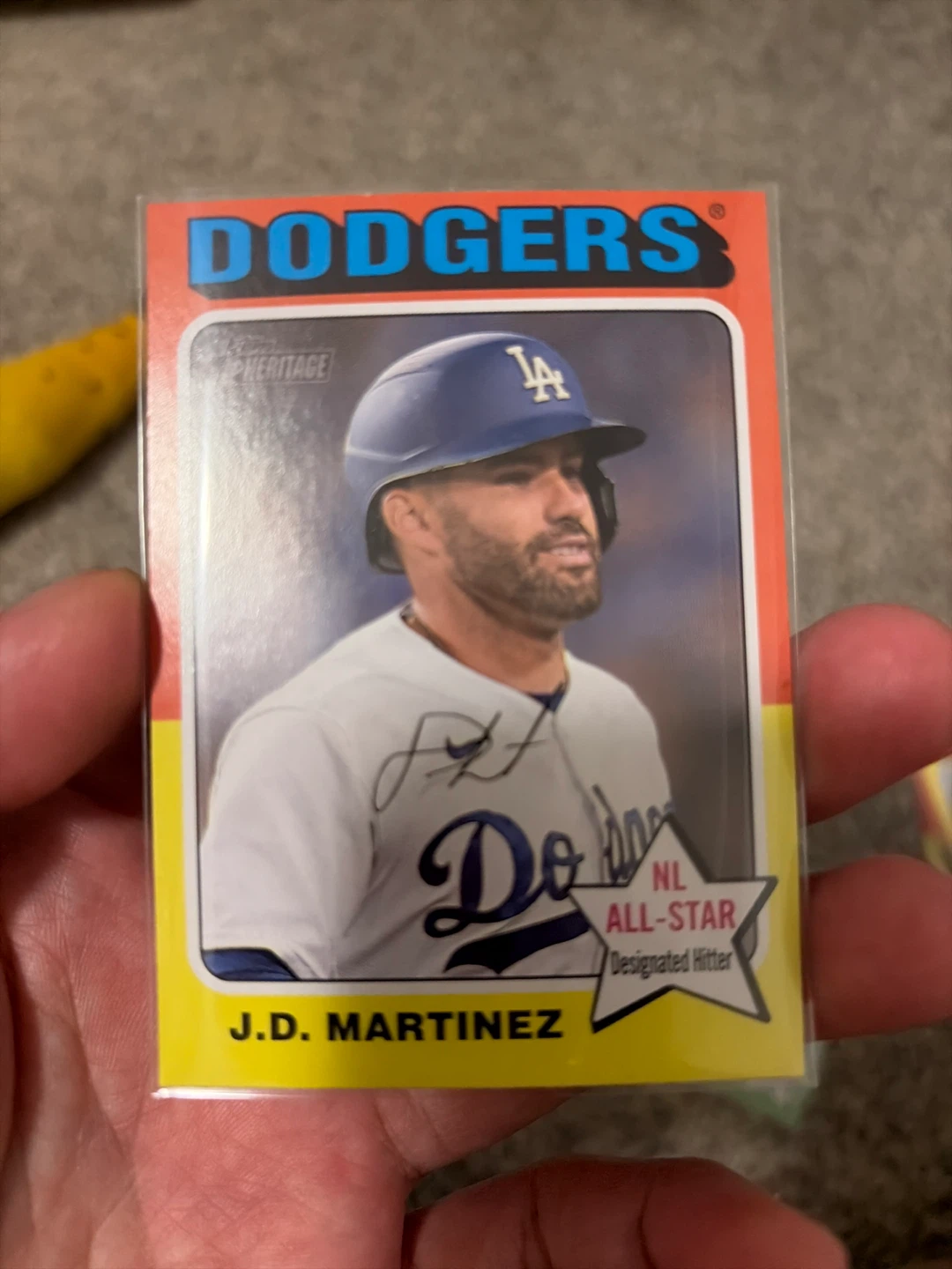 Topps Heritage J.D. Martinez Baseball Card