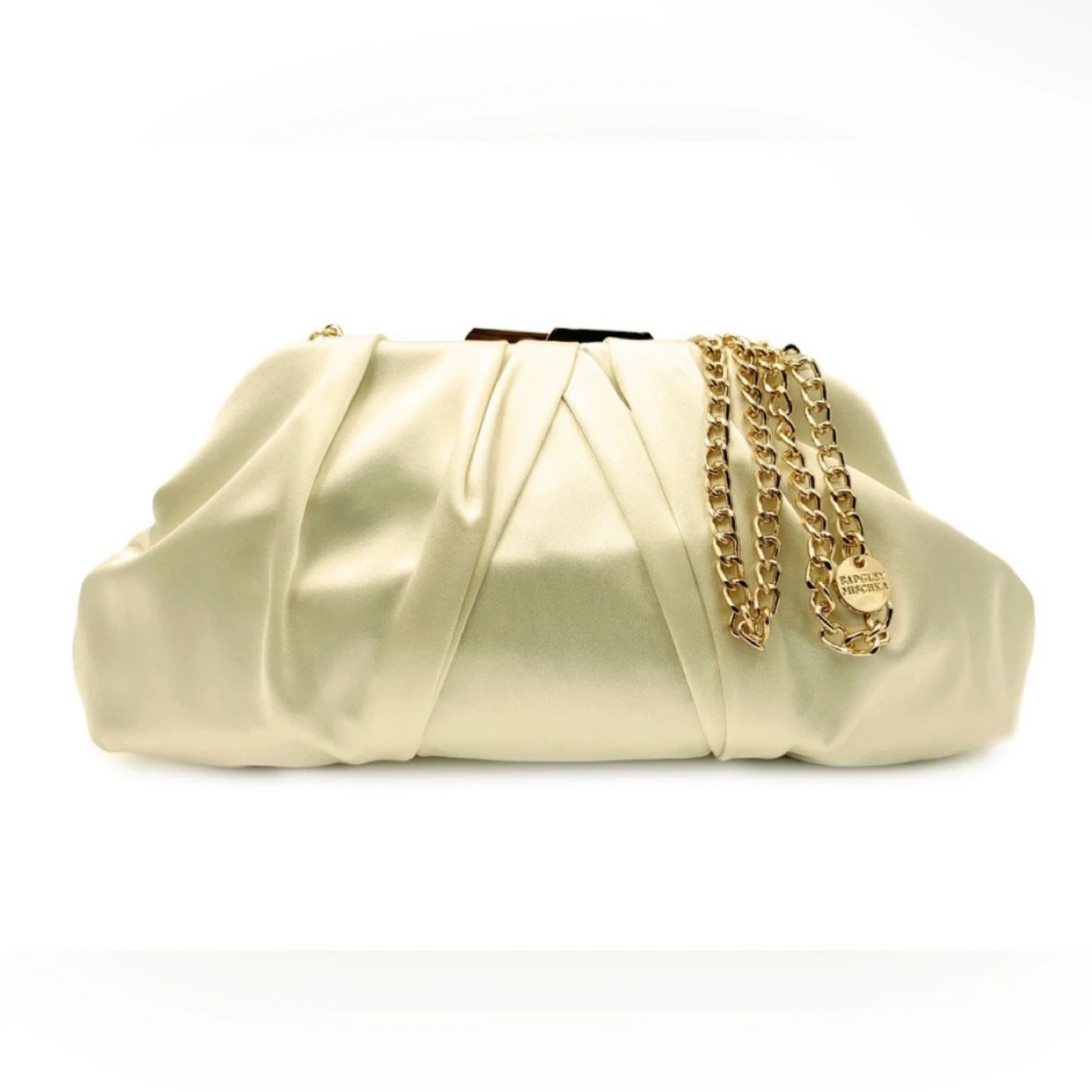 BADGLEY MISCHKA MSRP $179 Floral Embellished Satin Clutch - photo 3