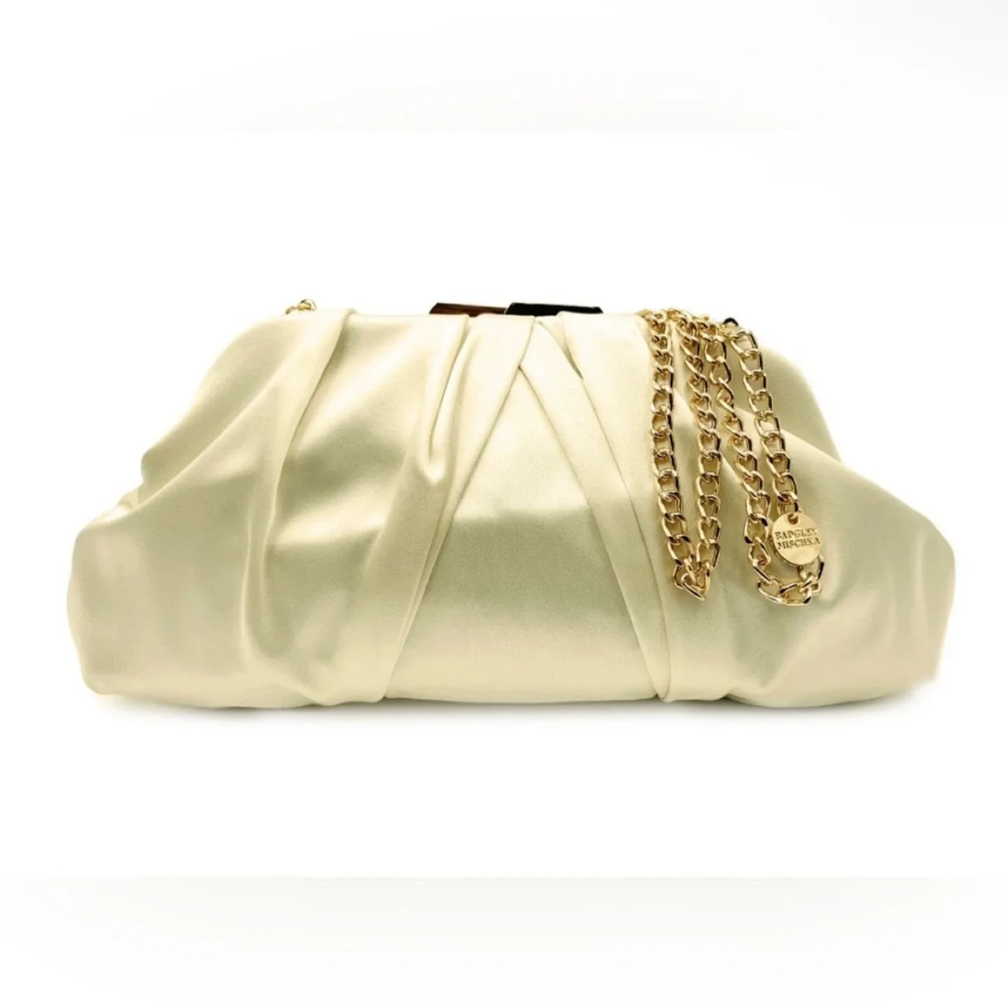 BADGLEY MISCHKA MSRP $179 Floral Embellished Satin Clutch - photo 3