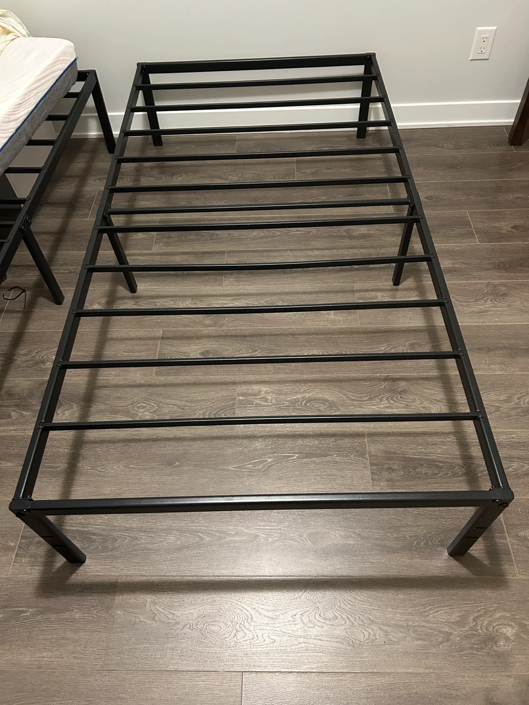 Twin Bed Frame with Free 6” Foam Mattress