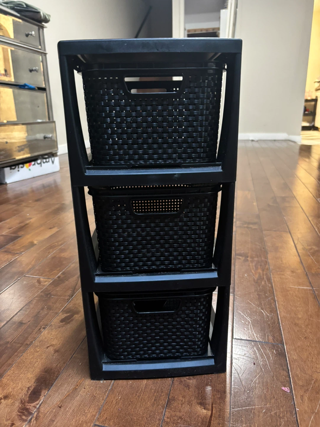 Black 3-Drawer Storage Unit