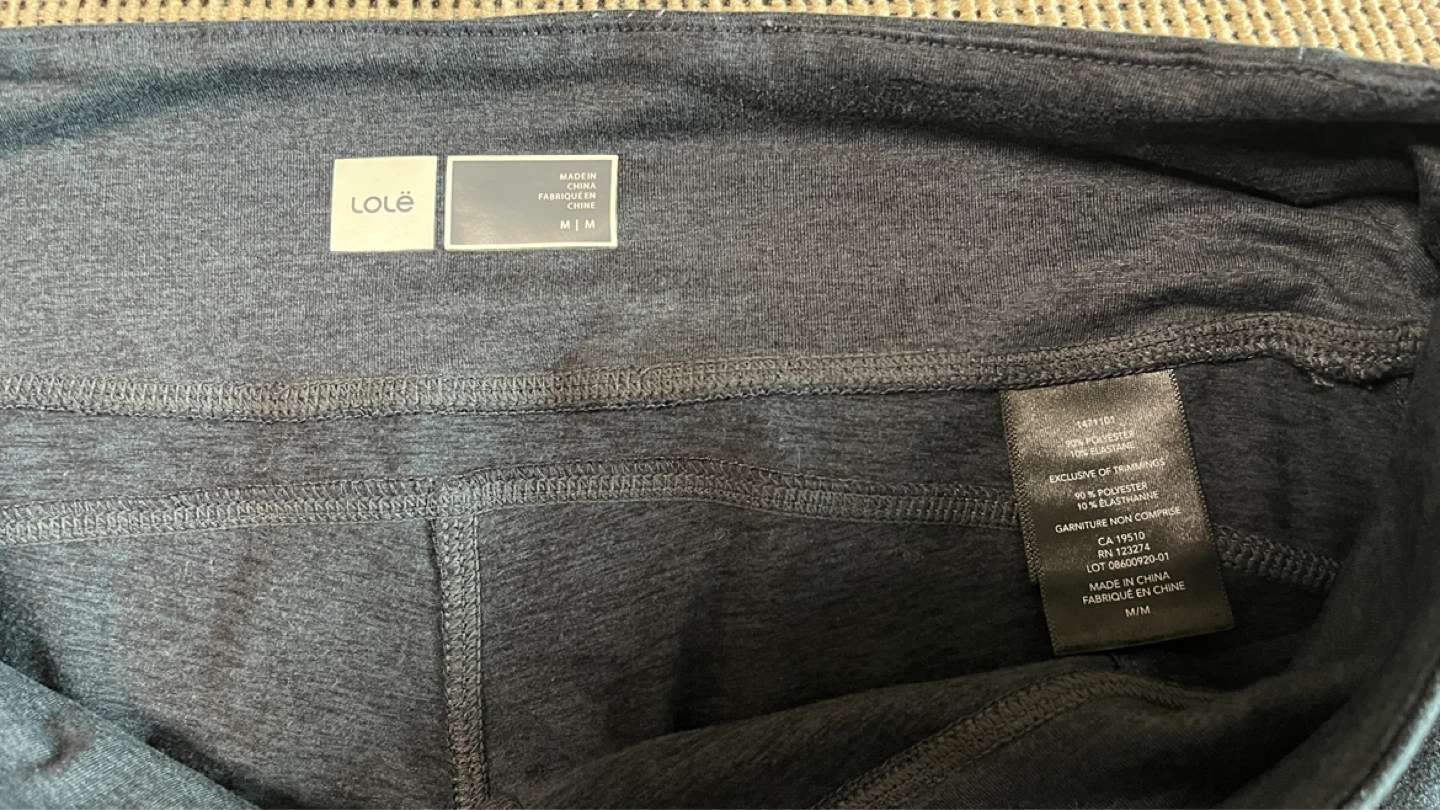 Lole Women's Charcoal Grey Capris Size M - photo 2