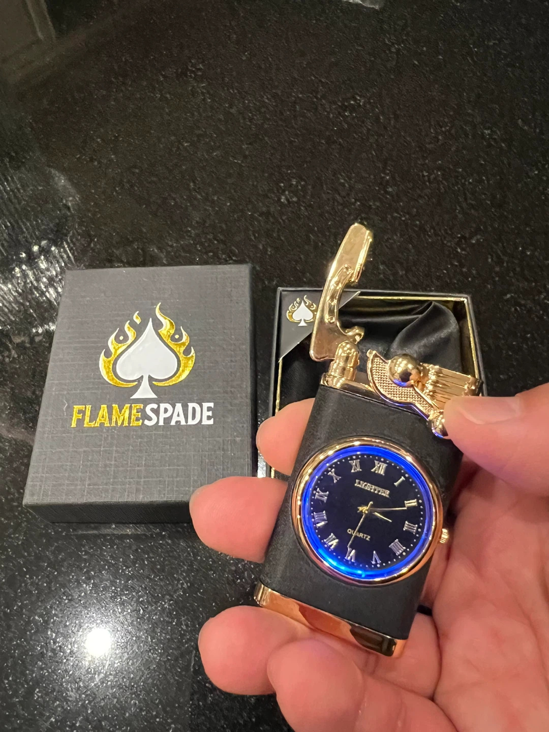 FlameSpade Lighter with Watch - photo 2
