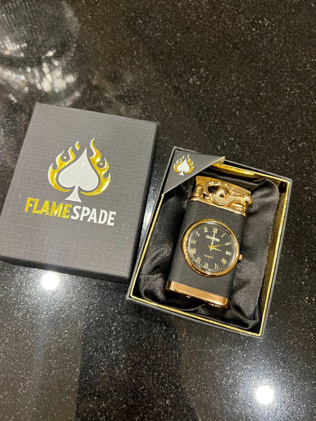 FlameSpade Lighter with Watch