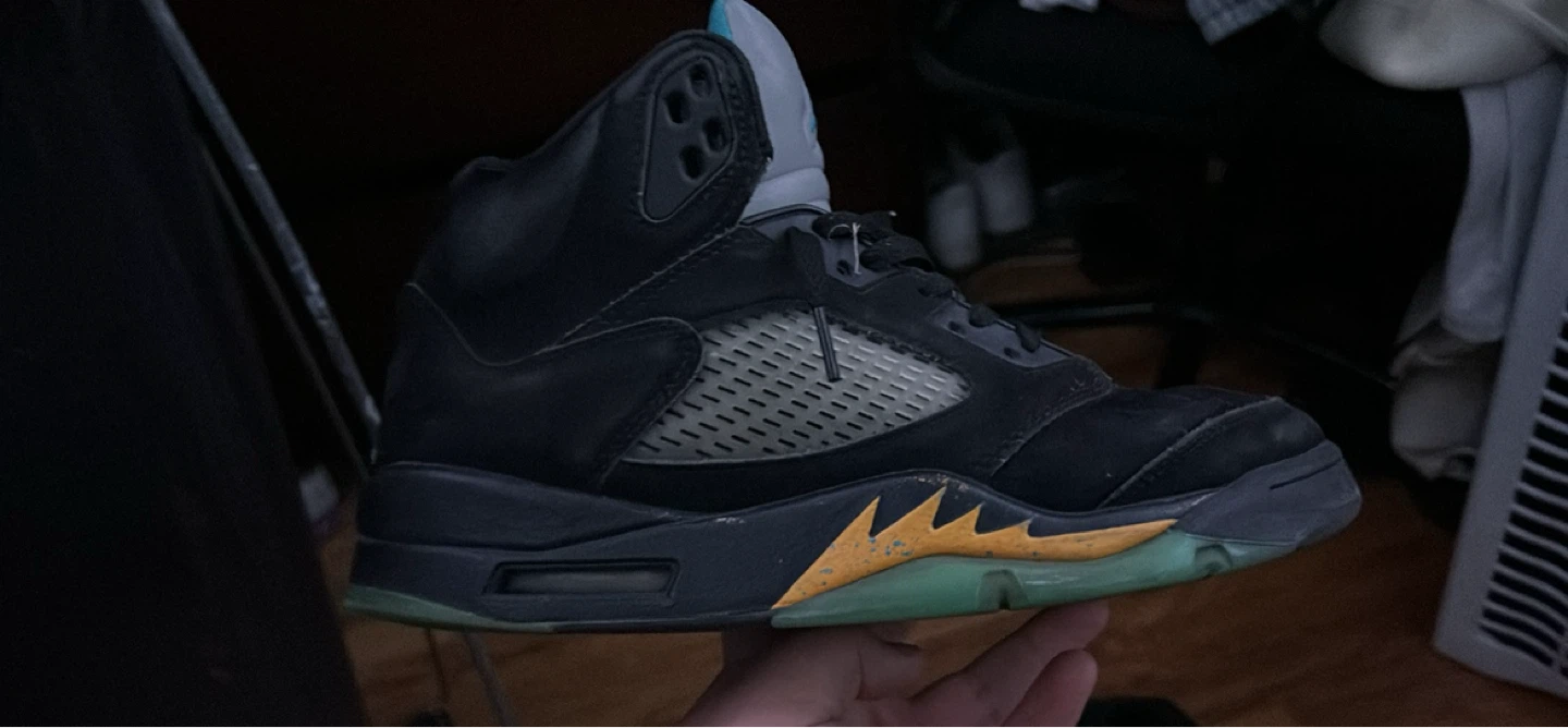 Air Jordan Retro 5 Black Teal