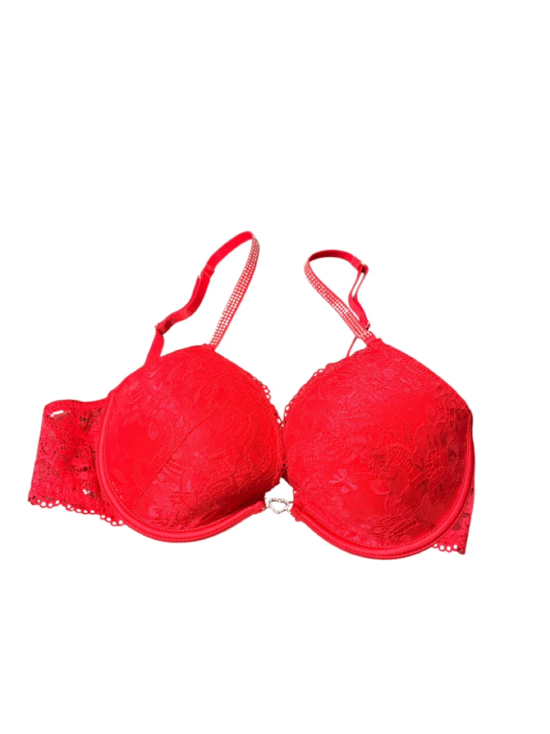 Ardene Red Lace Push-Up Bra - 36C/34D - photo 4