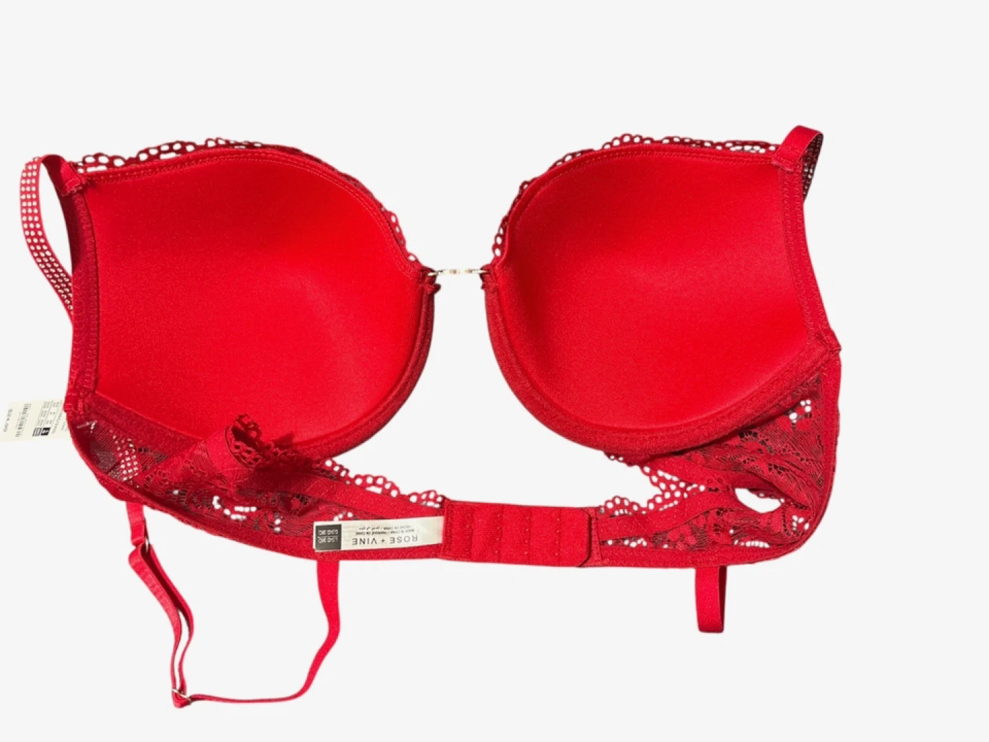 Ardene Red Lace Push-Up Bra - 36C/34D - photo 2