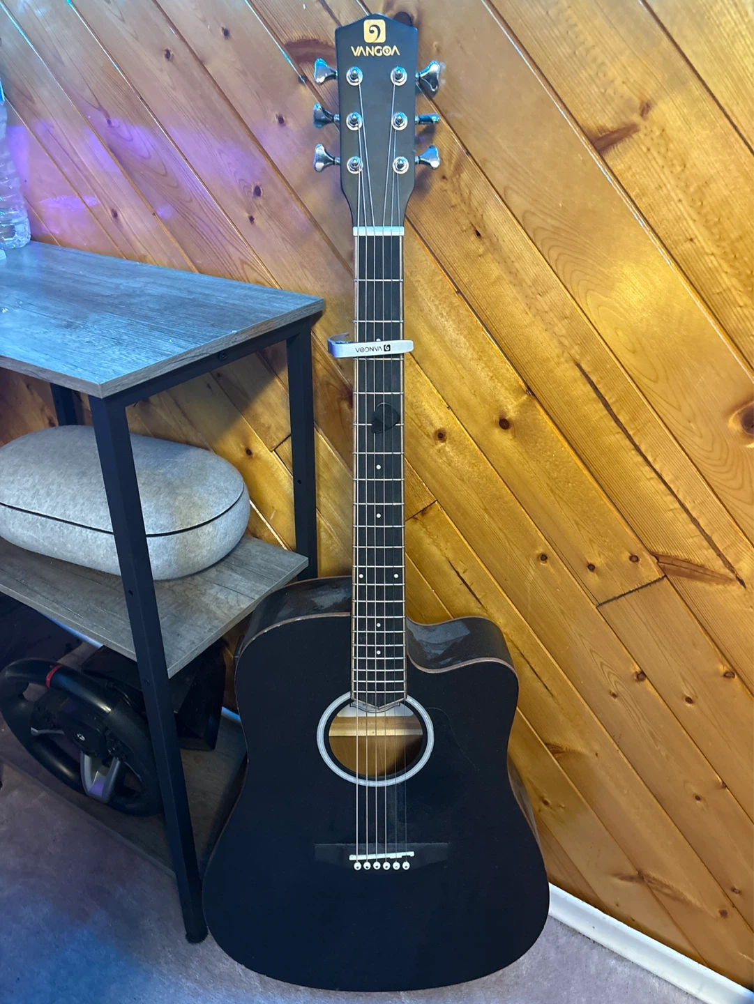 Vangoa Acoustic Guitar - Black