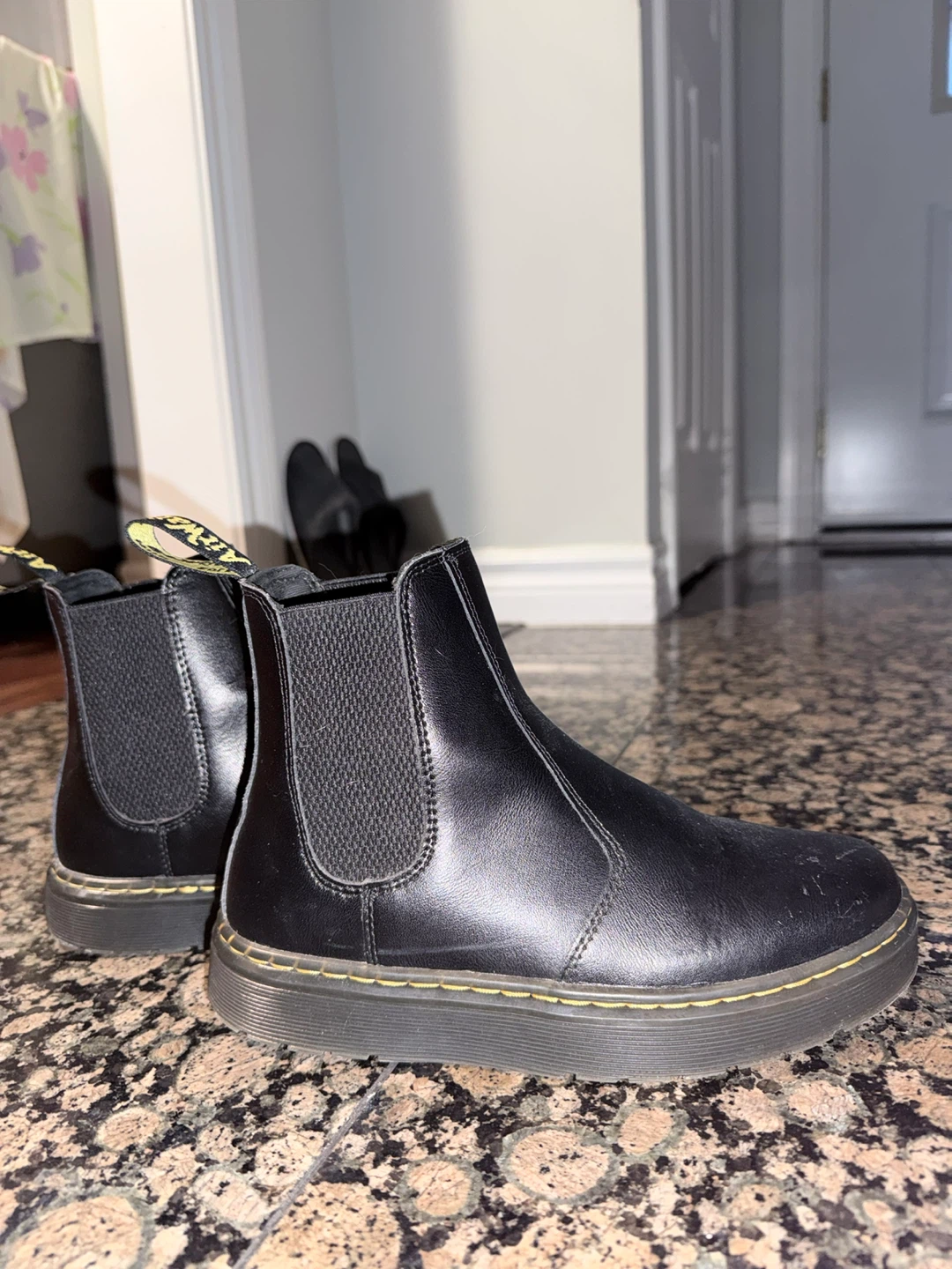 Dr. Martens Black Leather Chelsea Boots