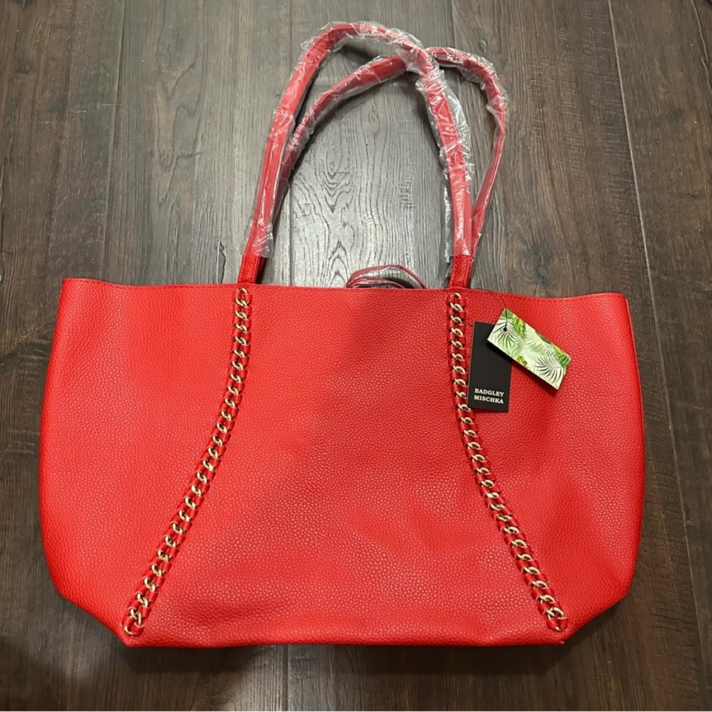 BADGLEY MISHCKA MSRP $139 Red Tote X Large
