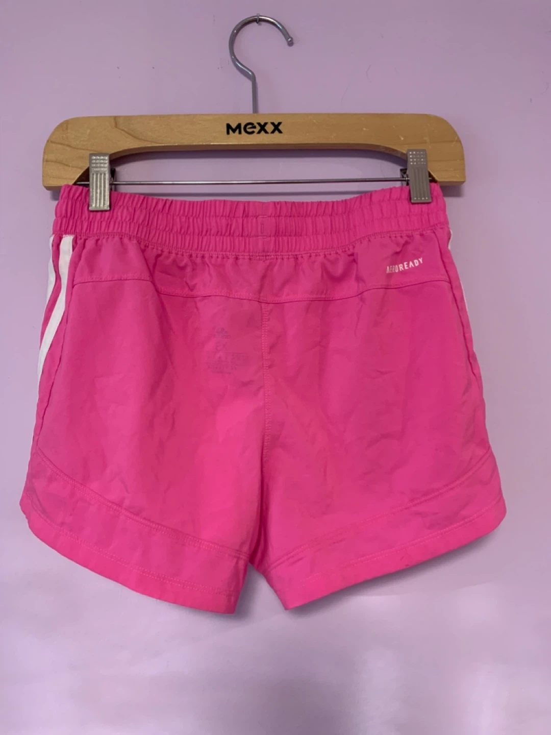 Adidas Pink Shorts with White Stripes - photo 2
