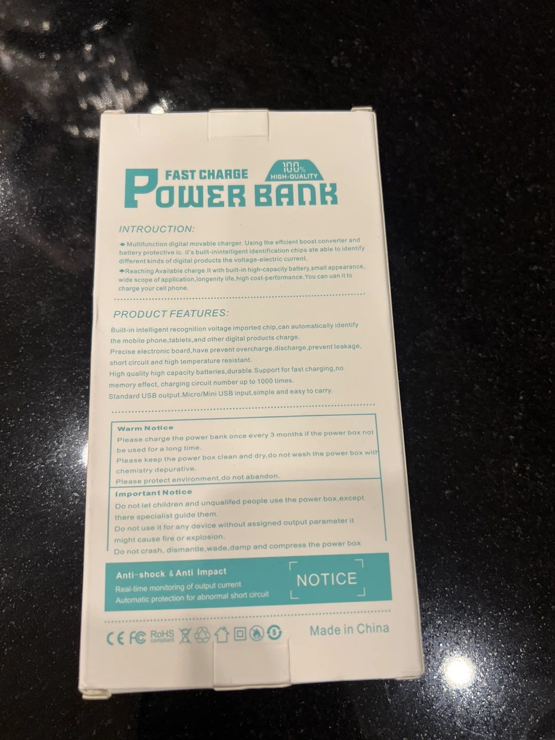 Power Box Fast Charge Power Bank - photo 2