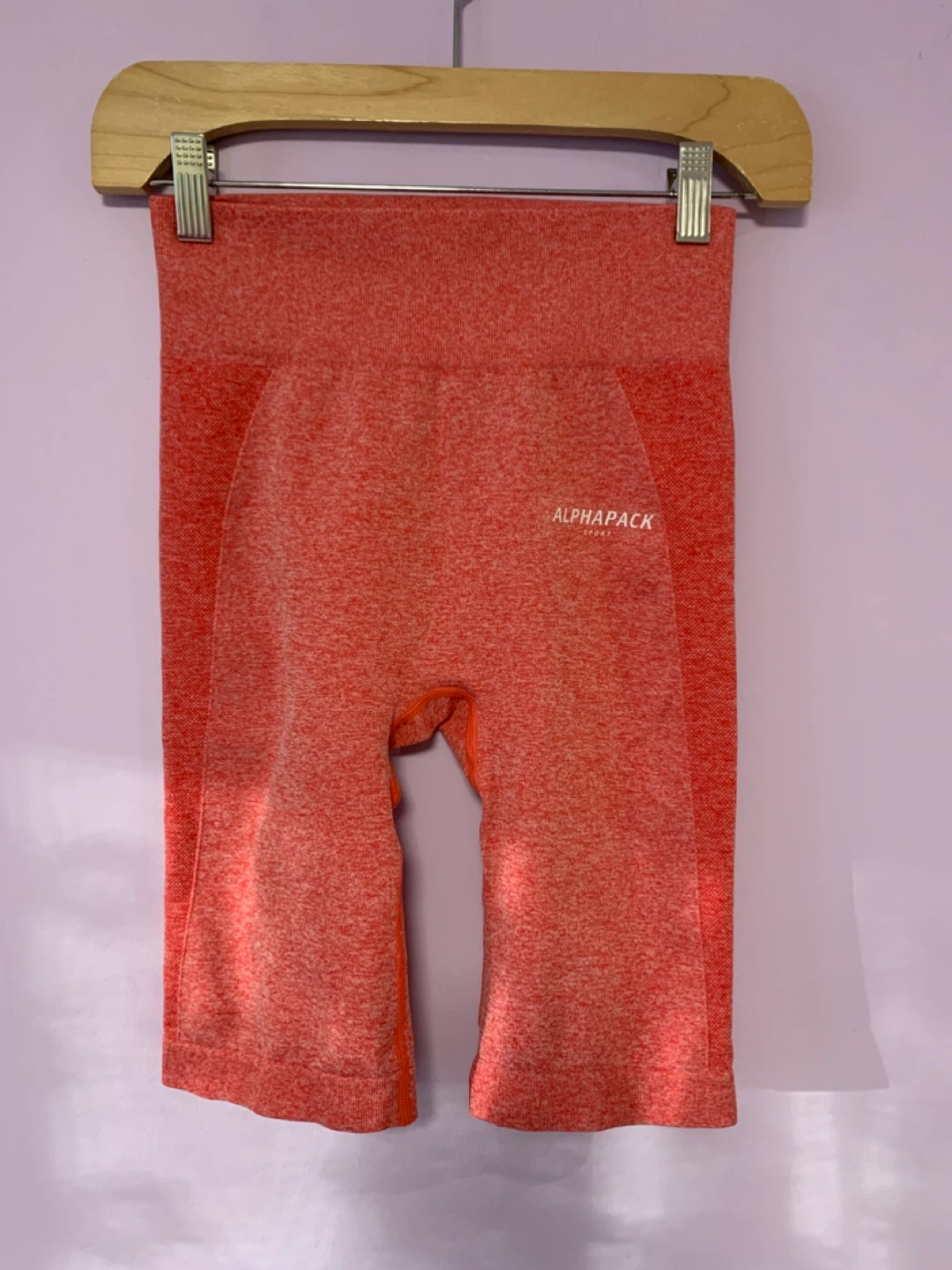 Alphapack Sport Coral Seamless Biker Shorts