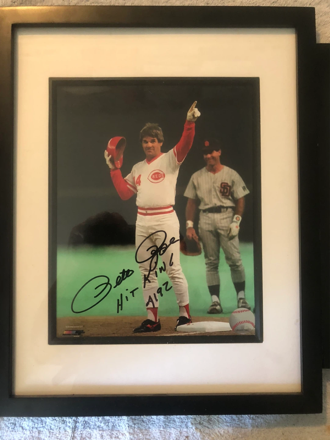 Pete Rose Autographed Framed Baseball Photos Authentic - photo 2