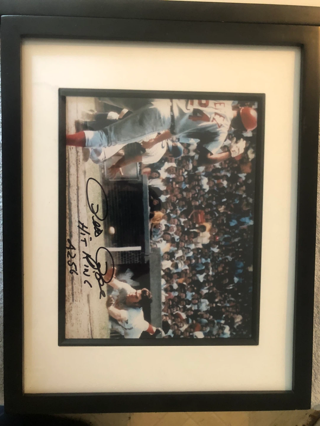 Pete Rose Autographed Framed Baseball Photos Authentic - photo 3
