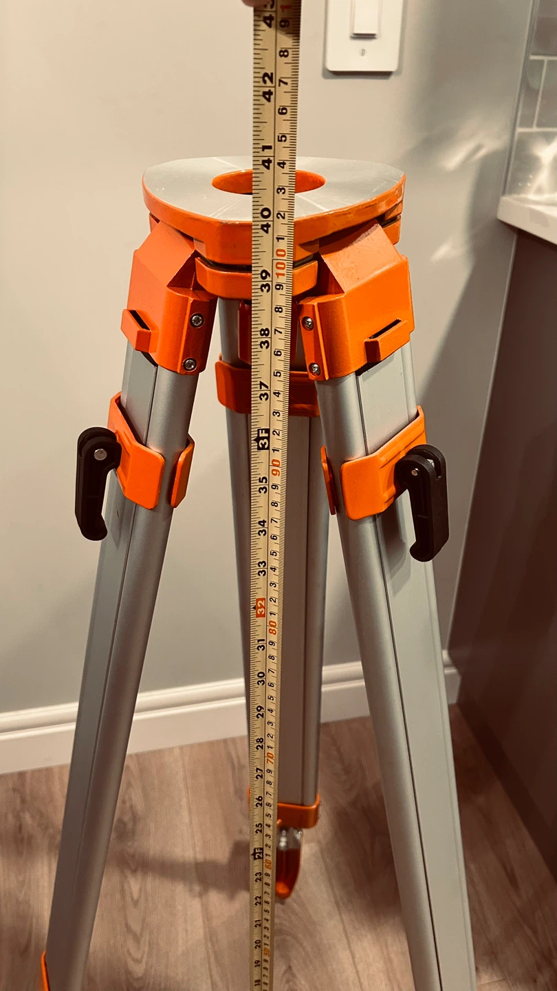Heavy Duty Aluminum Survey Tripod / Laser Level Tripod, like new - photo 2