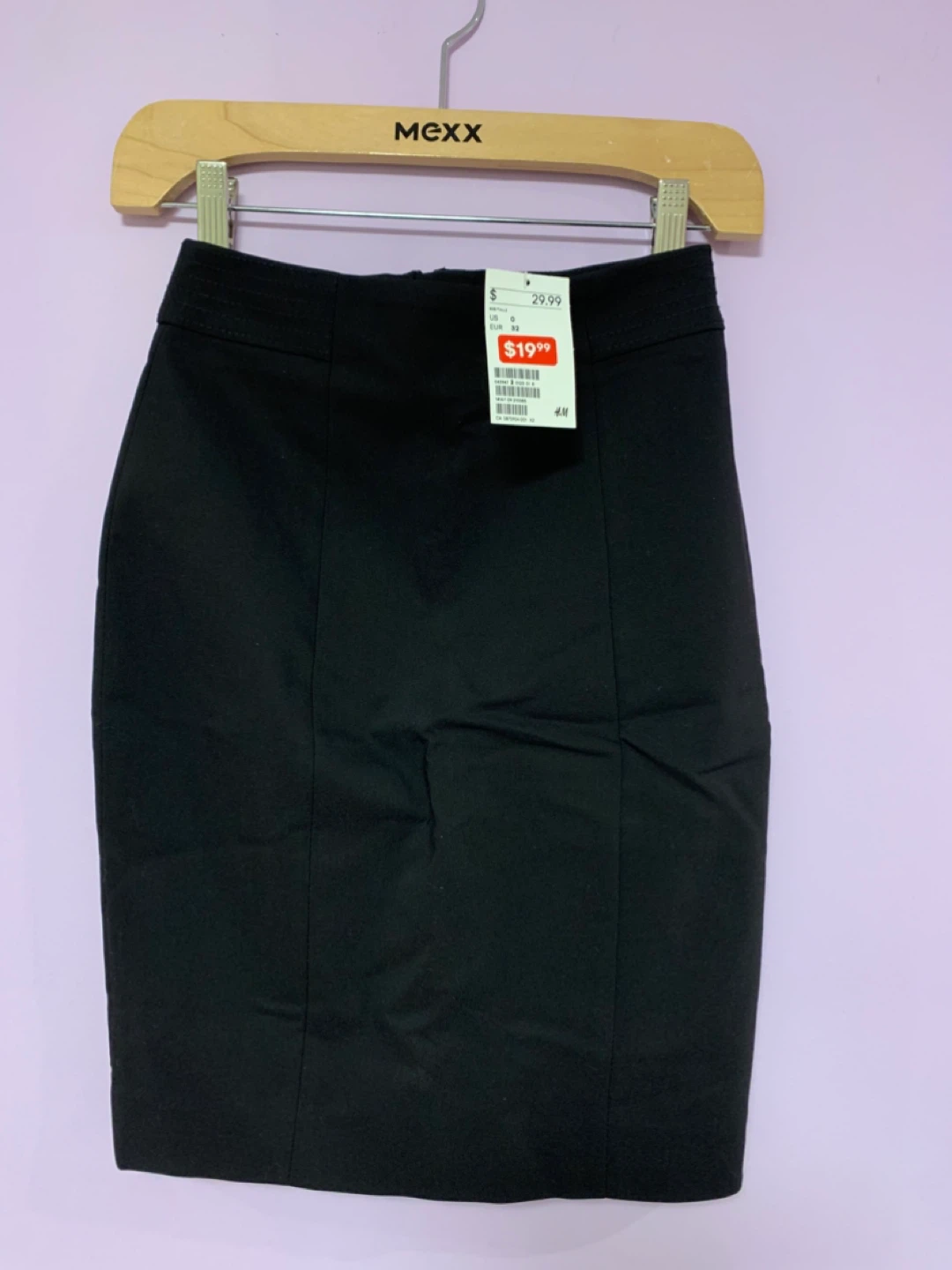 NEW H&M Black Pencil Skirt Size 0 - photo 4