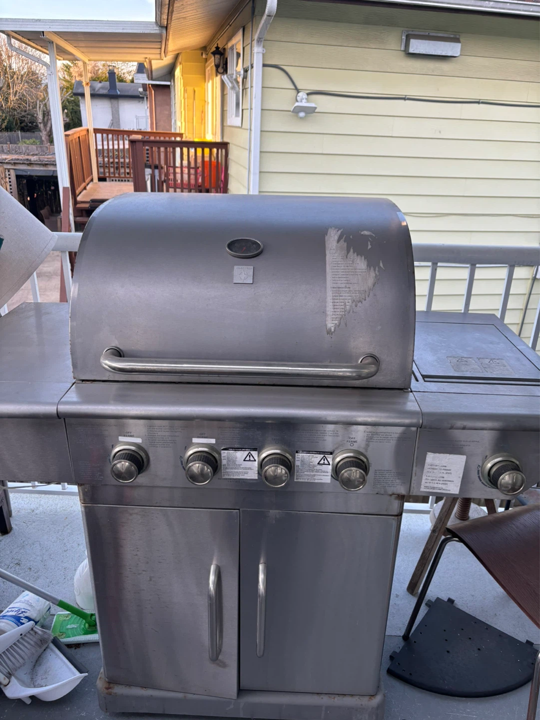 Tera Gear Gas Grill with Side Burner