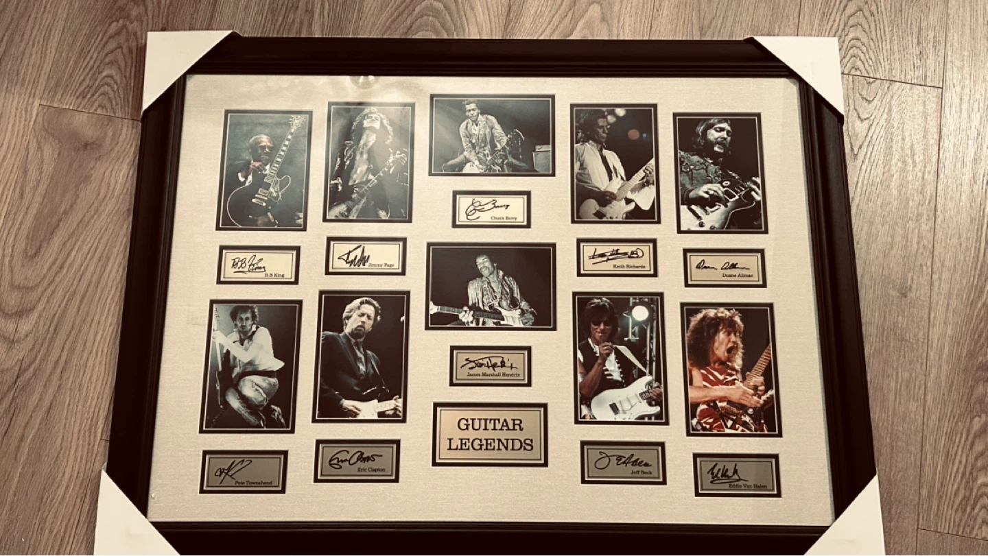 Guitar Legends - Framed Picture - 27x36 - Various Artists, New