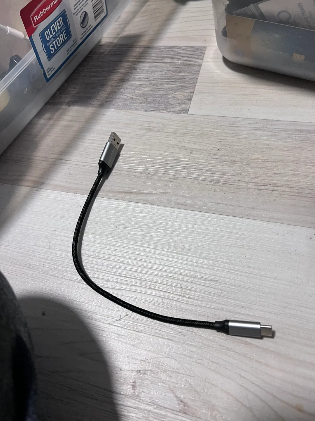 USB-A to USB-C Braided Cable - photo 3