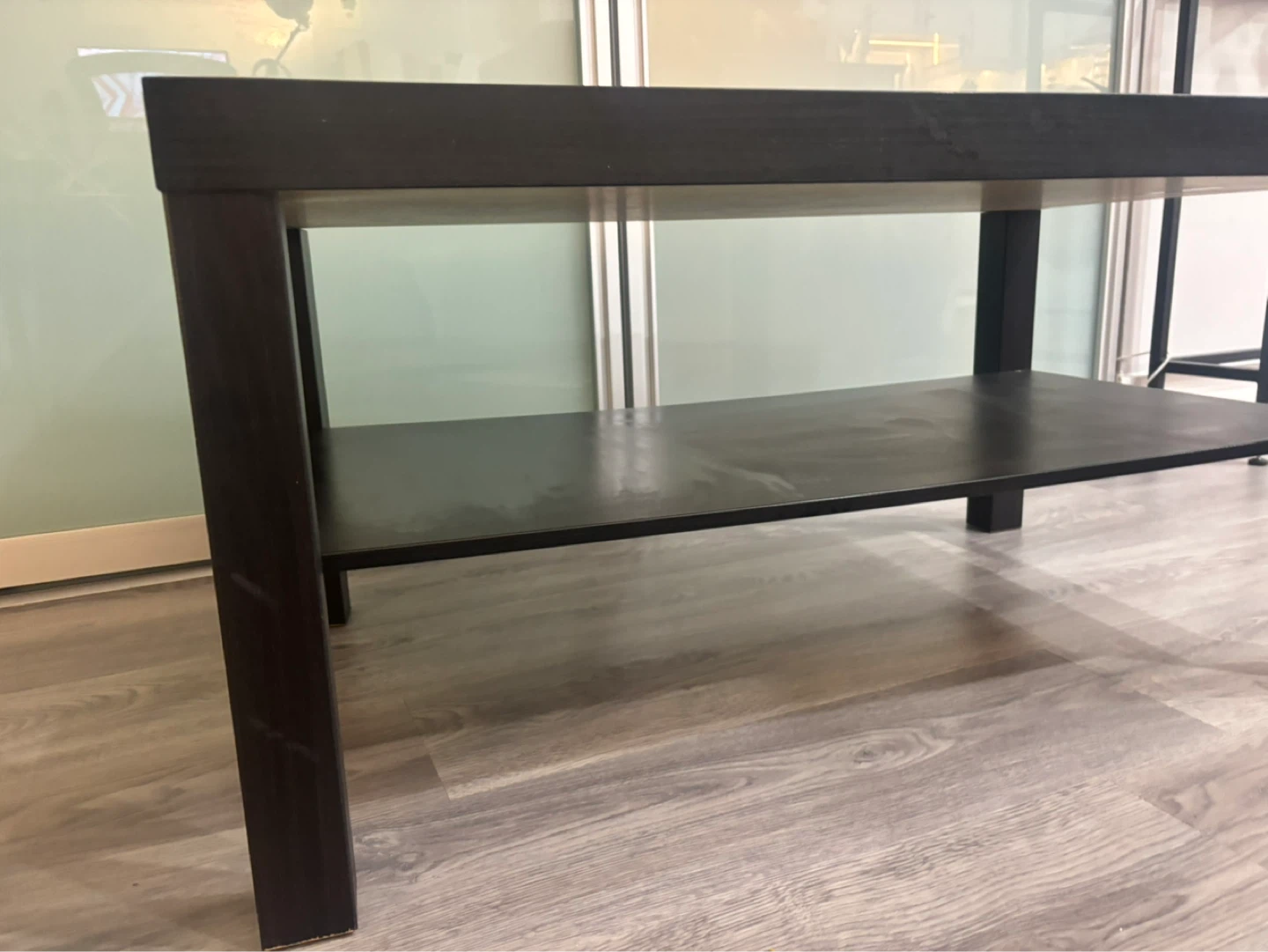 STILL AVAILABLE: IKEA Black Coffee Table with Shelf - photo 2