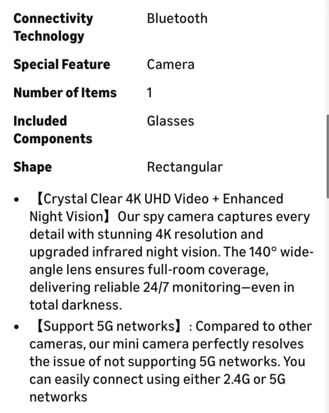 5G Hidden Camera for Indoor Security - photo 2