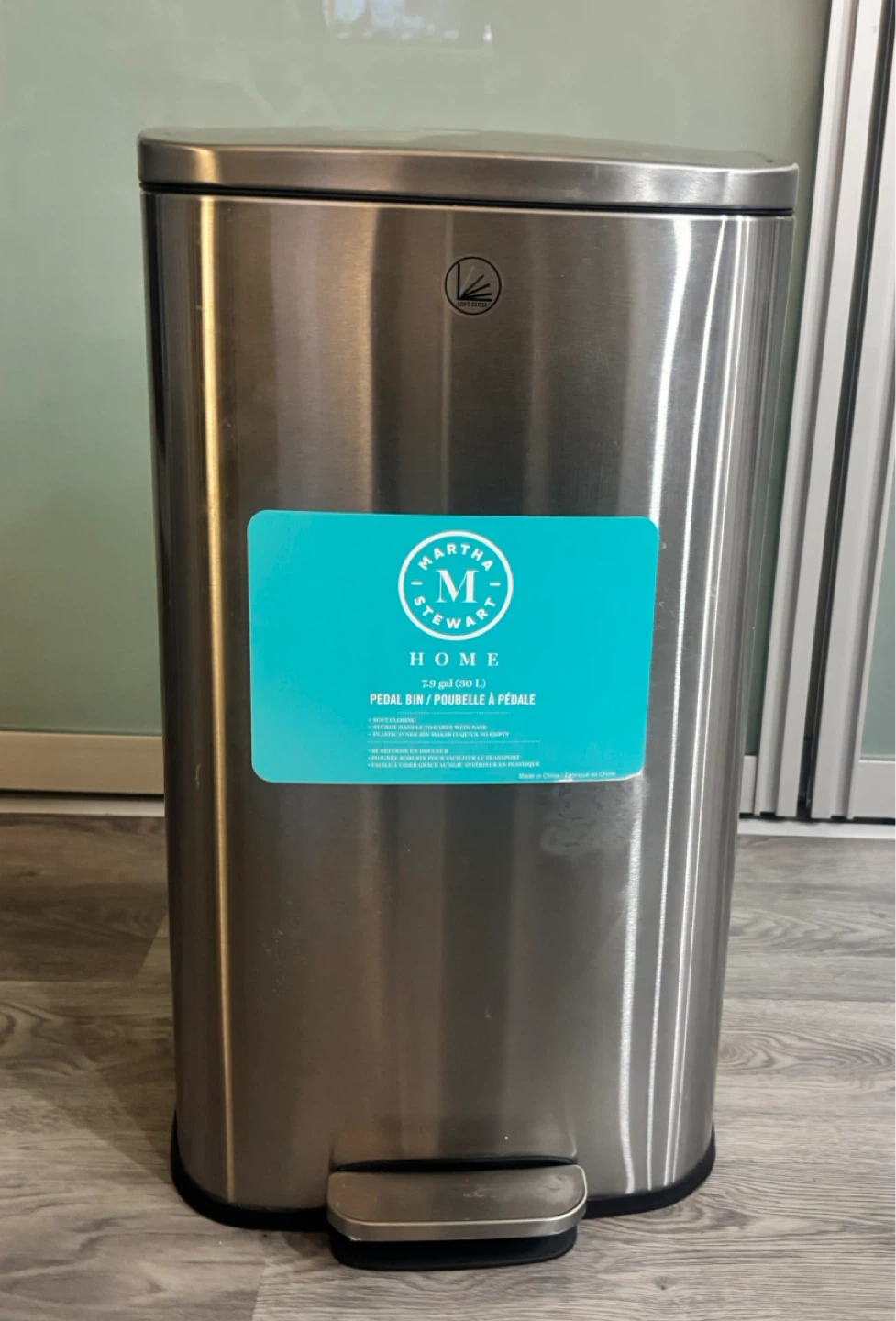 STILL AVAILABLE: Martha Stewart Home Pedal Bin - 7.9 gal (30 L)