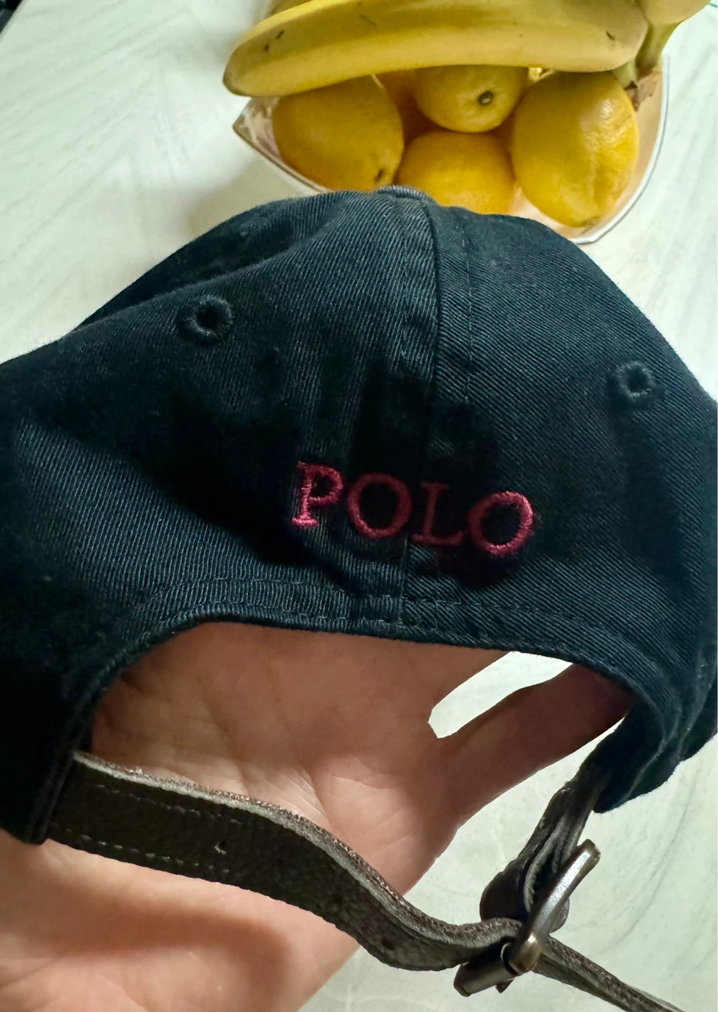 Polo Ralph Lauren Black Baseball Cap with Bear Embroidery - photo 2