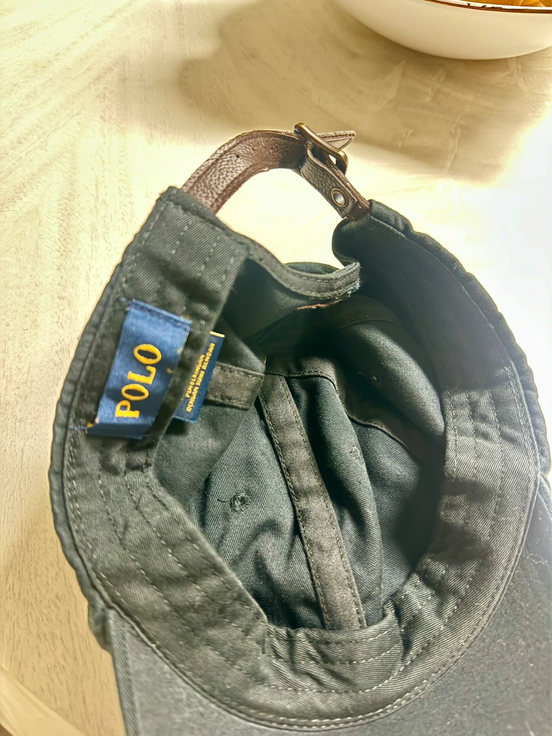 Polo Ralph Lauren Black Baseball Cap with Bear Embroidery - photo 3