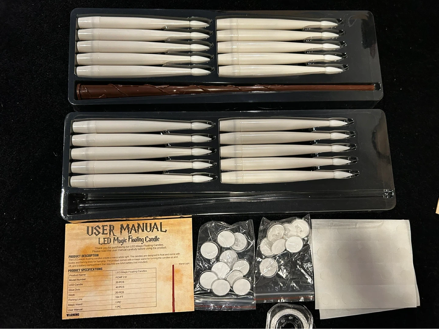 LED Magic Floating Candles Set with Wand - photo 2