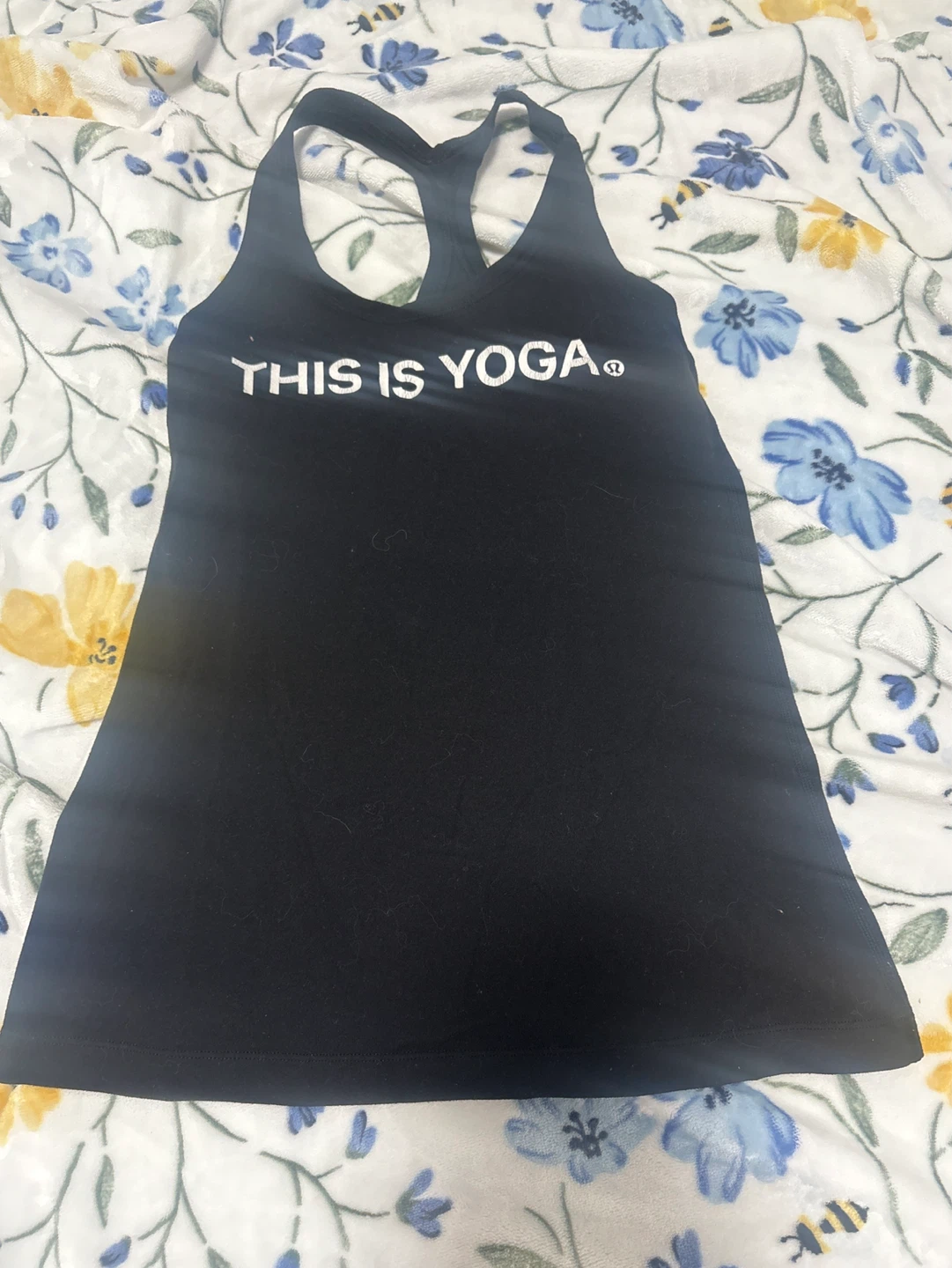 Lululemon Tank Top Black "THIS IS YOGA"