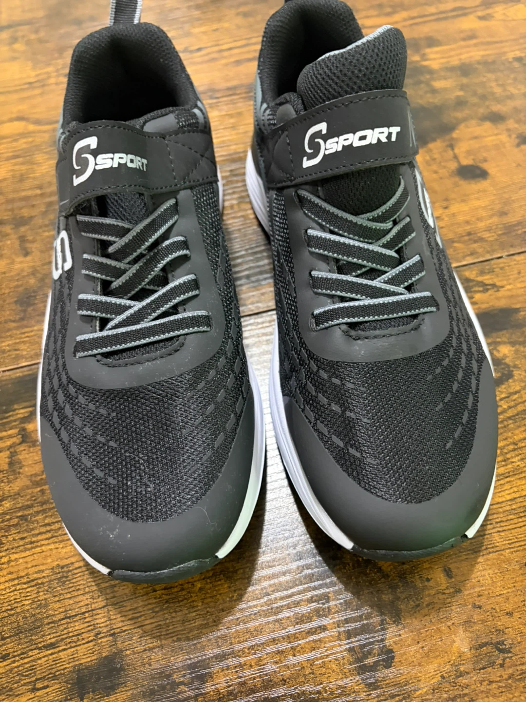 S Sport Kids Black Memory Foam Sneakers Size 6 - photo 3
