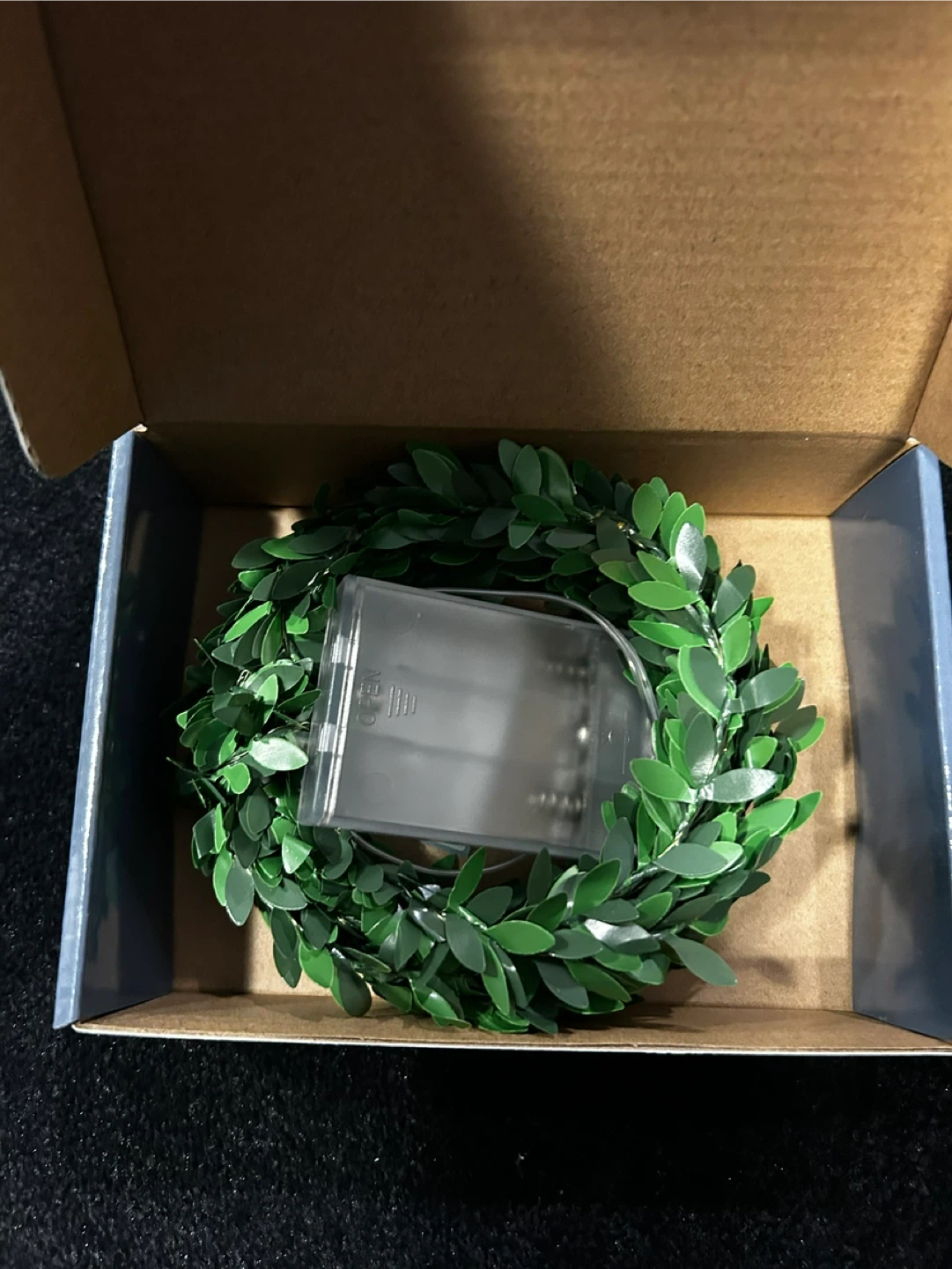 50 LED Fairy Lights with Green Leaves - 16.4ft