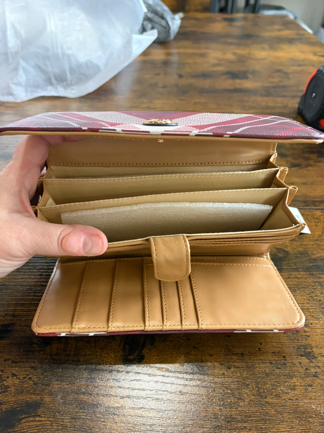 Gianni Bernini Plaid Wallet brand new - photo 5