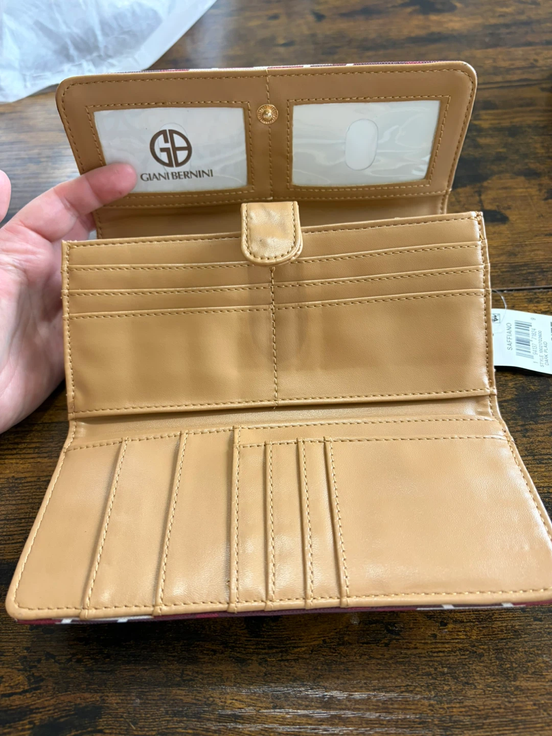 Gianni Bernini Plaid Wallet brand new - photo 4