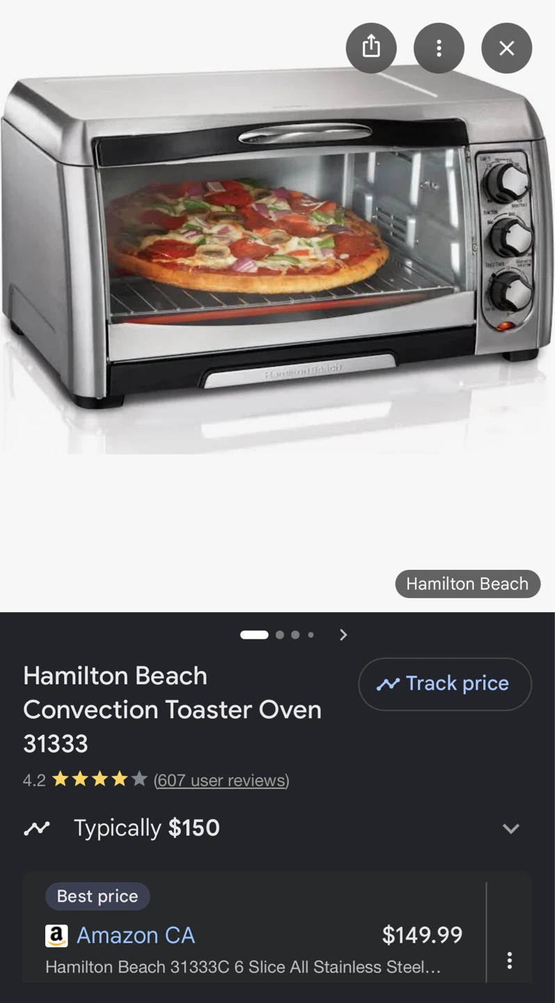 Hamilton Beach Convection Toaster Oven - photo 3