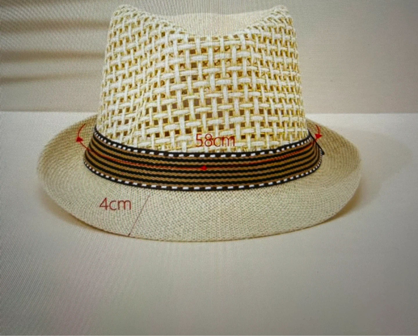 Straw Fedora Hat - photo 2
