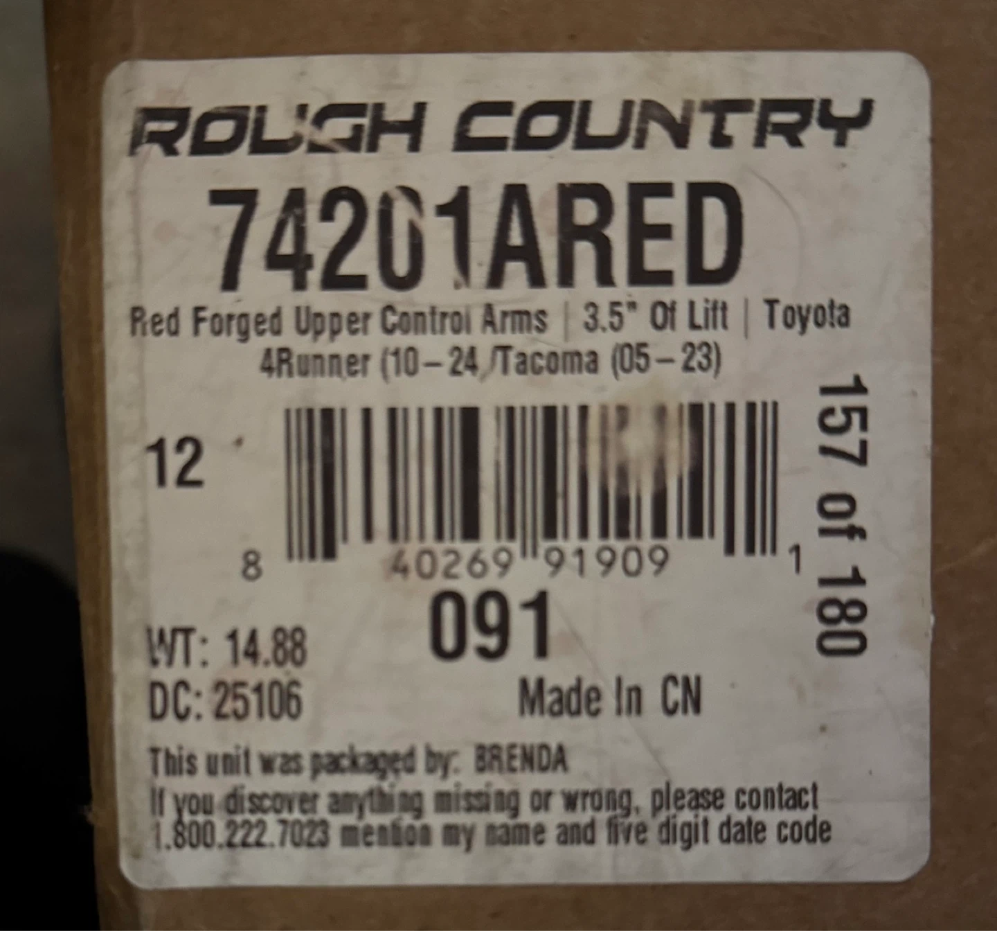 Rough country Forged Control Arm - photo 3