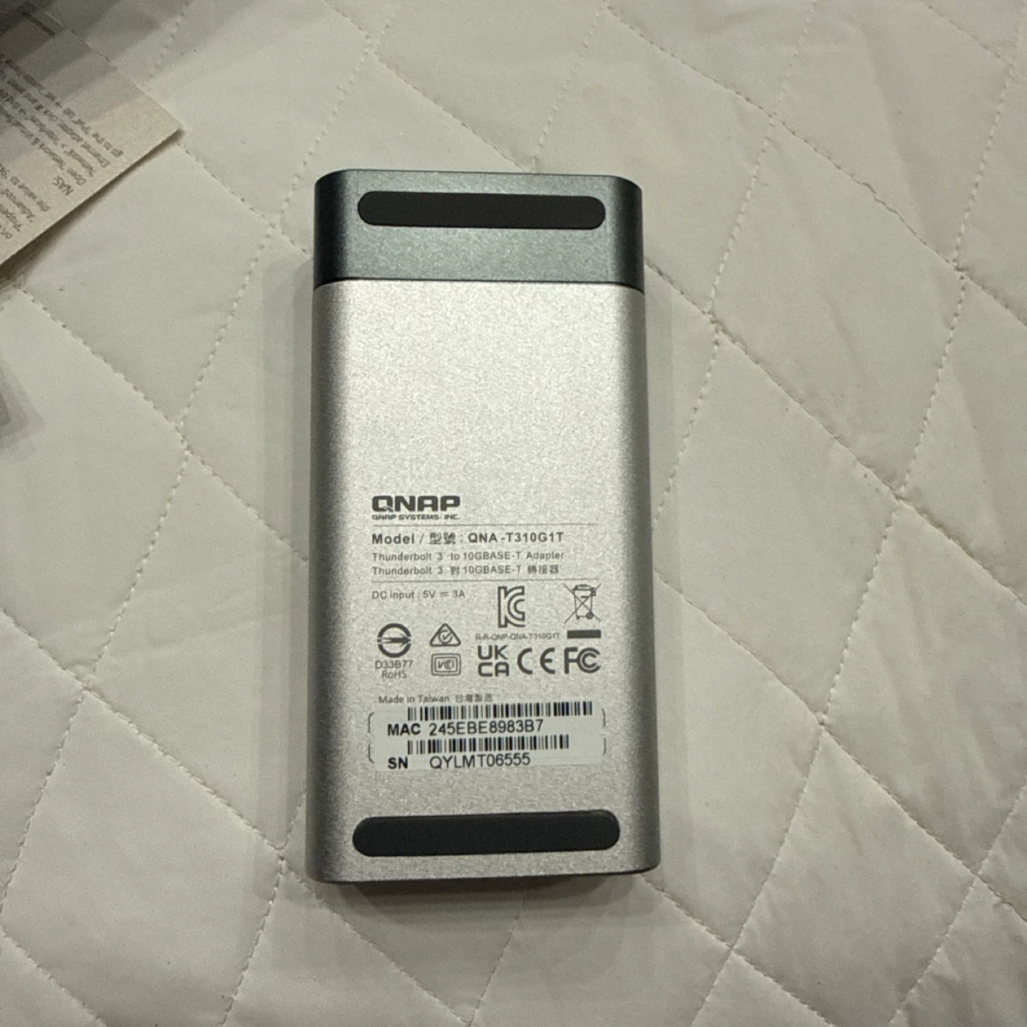QNAP QNA-T310G1T Thunderbolt 3 to 10GbE Network Adapter - photo 5
