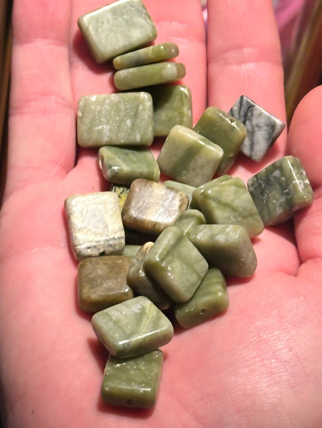 Polished SERPENTINE Beads - photo 4