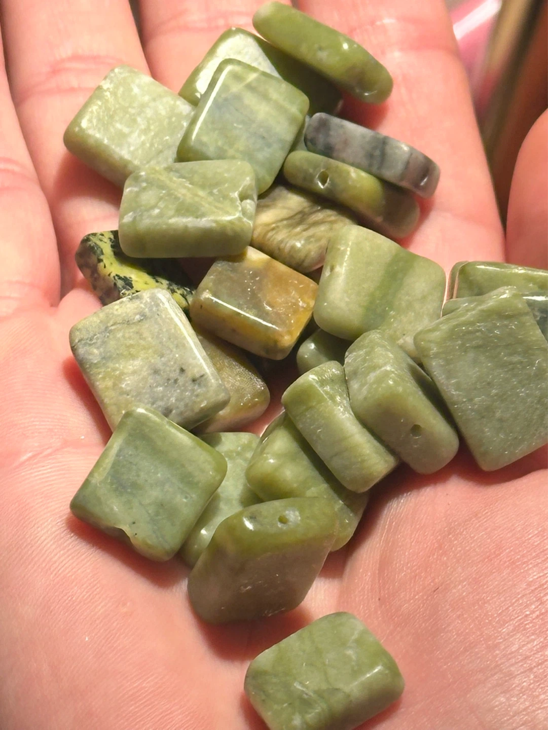 Polished SERPENTINE Beads - photo 3