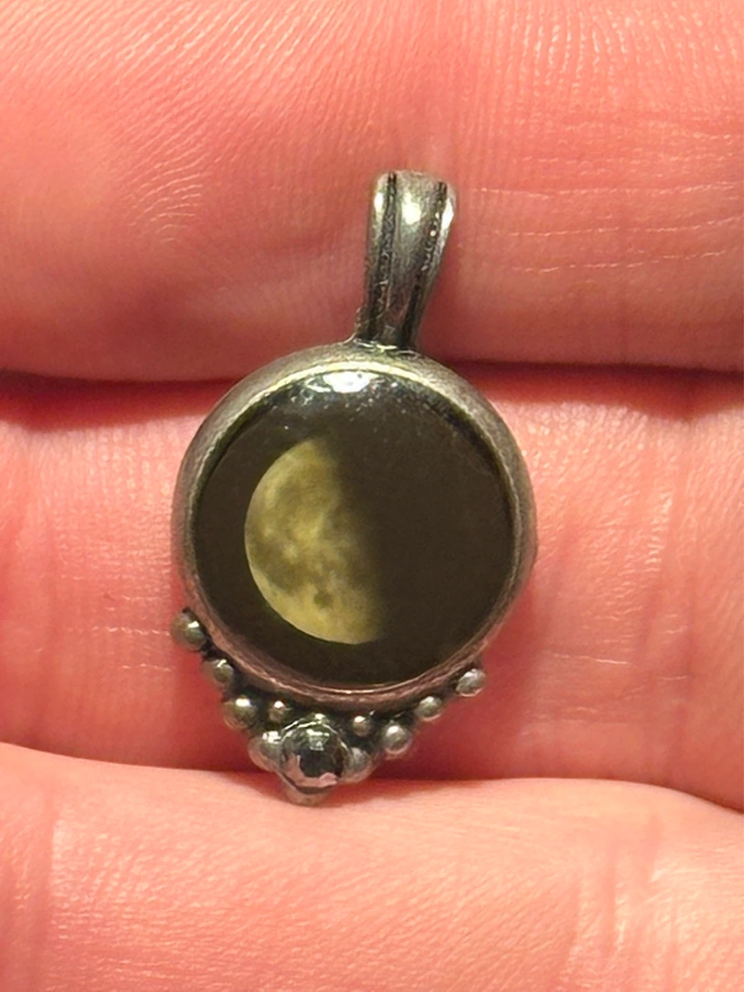 vintage lunar moon pendant