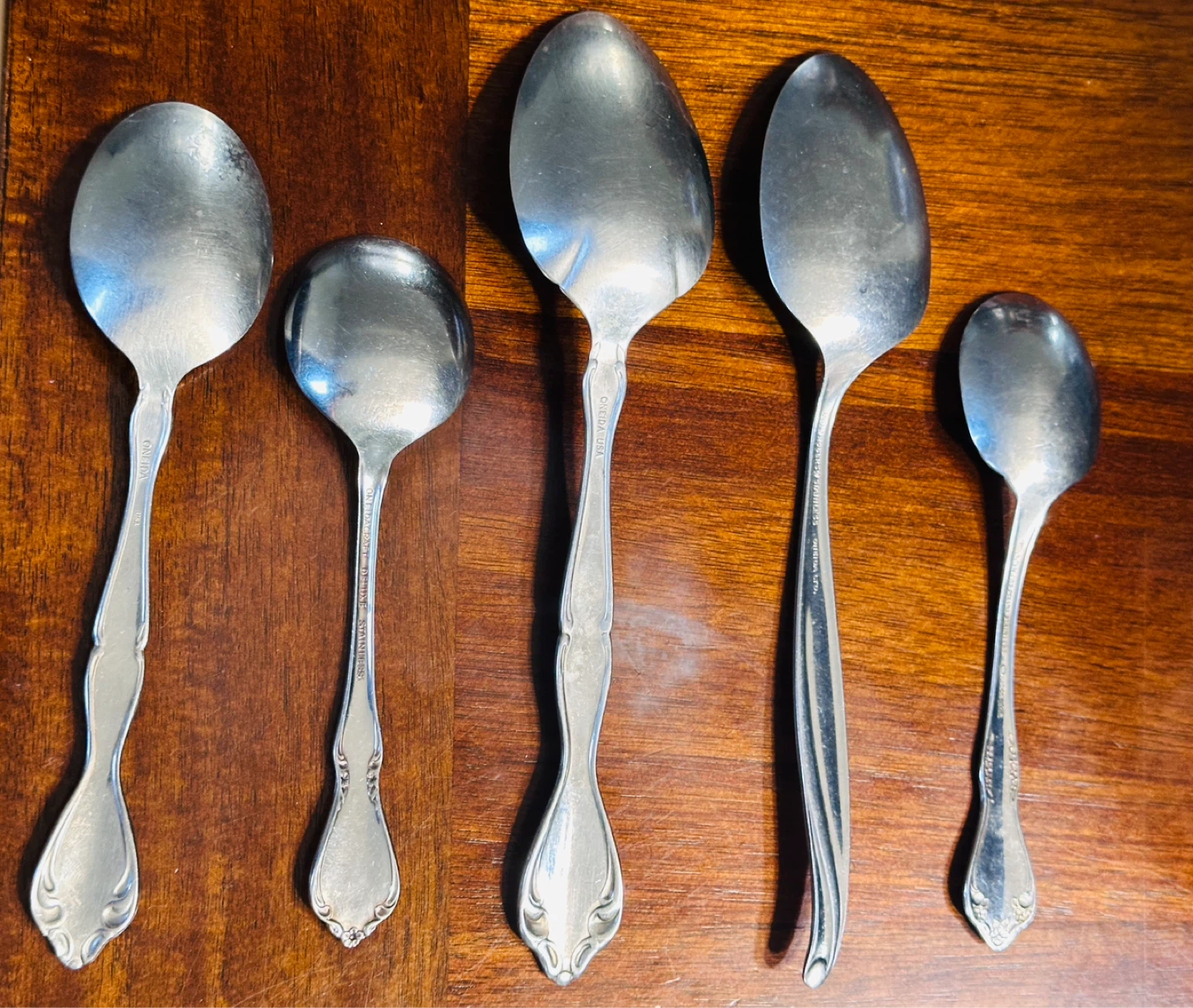 Lot Of 5 Oneida Community Serving Spoons - photo 2