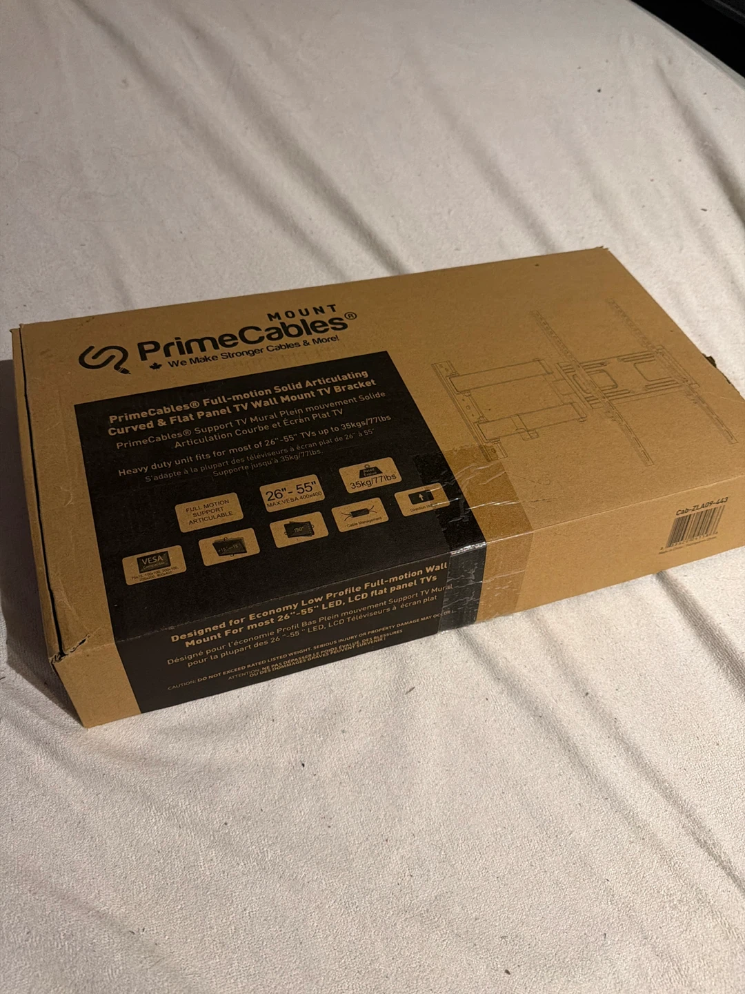 PrimeCables Full-motion TV Wall Mount 26"-55"