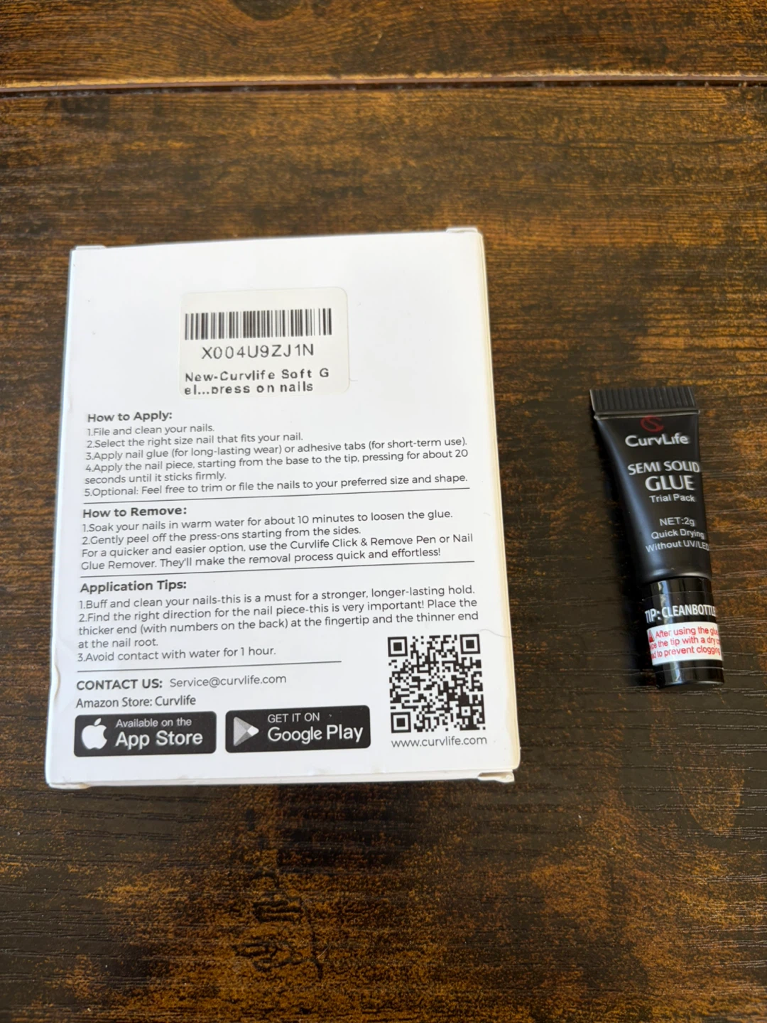 CurvLife Gel Press On Nails 30 Count with Glue - photo 2